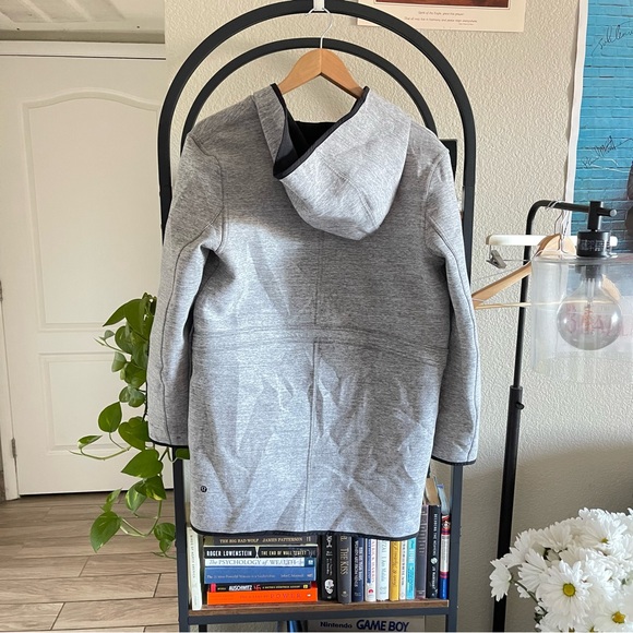 Lululemon Urban Horizons Jacket Reversible Gray Heather Black Midweight Size Med - Picture 3 of 16